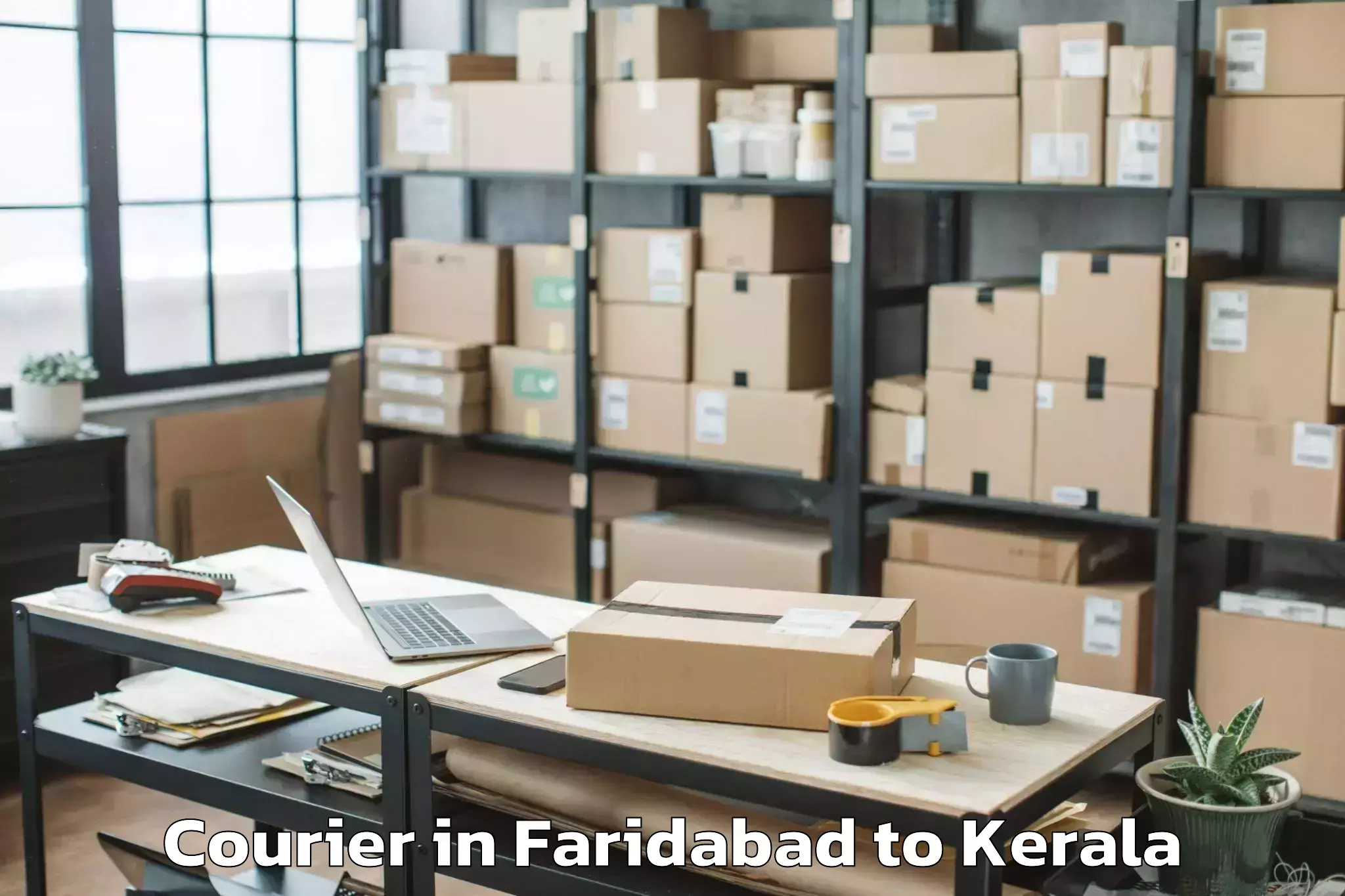 Book Faridabad to Nenmara Courier Online